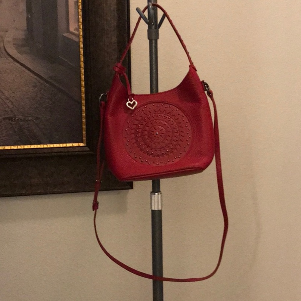 Brighton Charlette Ferrara Eternity Red Crossbody Bag Orig $365 EUC - Picture 2 of 16